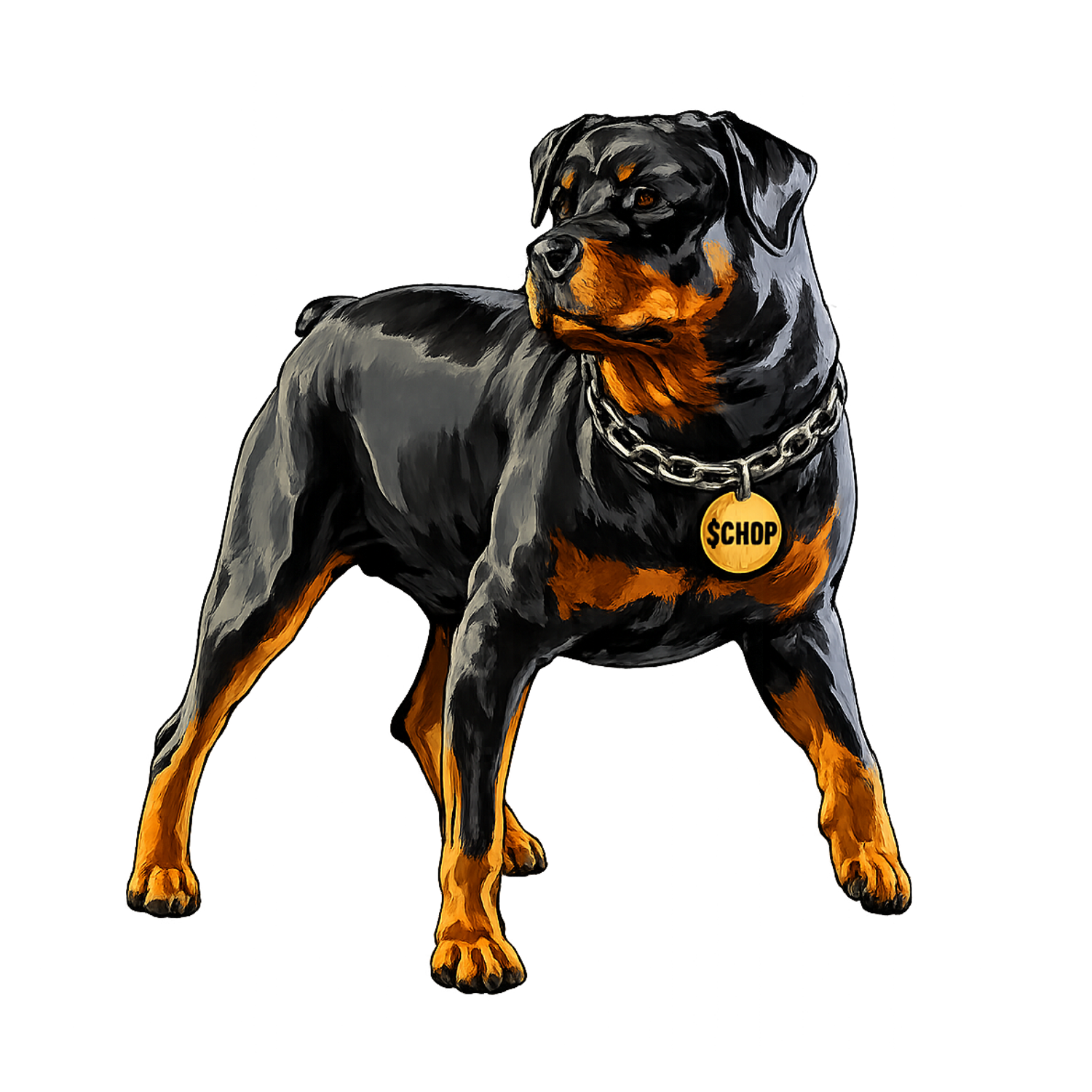 CHOP the Rottweiler mascot
